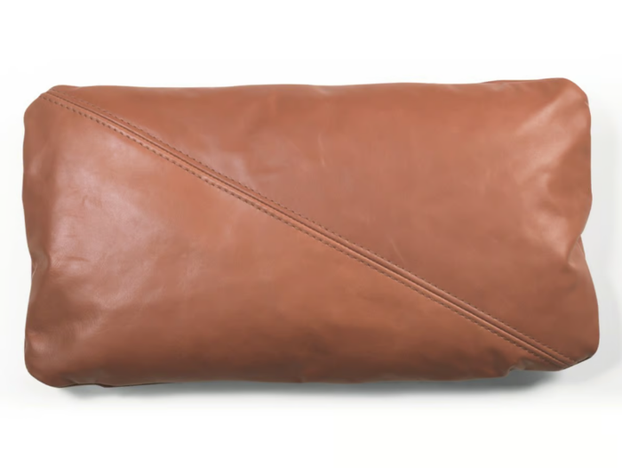 SOFT 30 NA42 - Solid-color rectangular leather cushion _ SCAPPINI & C